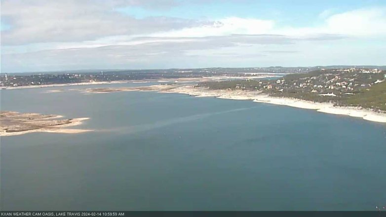 Lake Travis webcam, February 14, 2024 11:00 AM CT