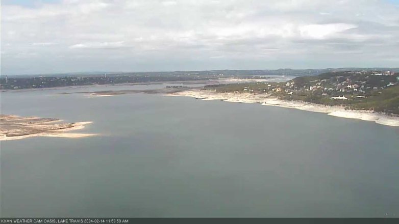 Lake Travis webcam, February 14, 2024 12:00 PM CT