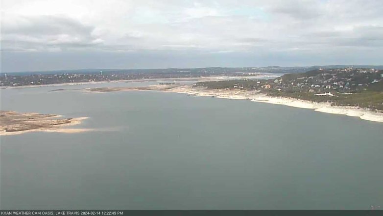 Lake Travis webcam, February 14, 2024 12:25 PM CT