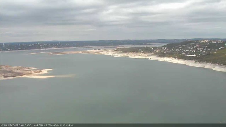 Lake Travis webcam, February 14, 2024 12:45 PM CT
