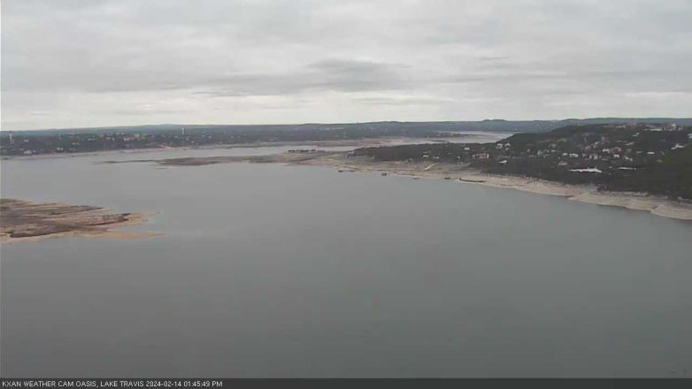 Lake Travis webcam, February 14, 2024 1:45 PM CT