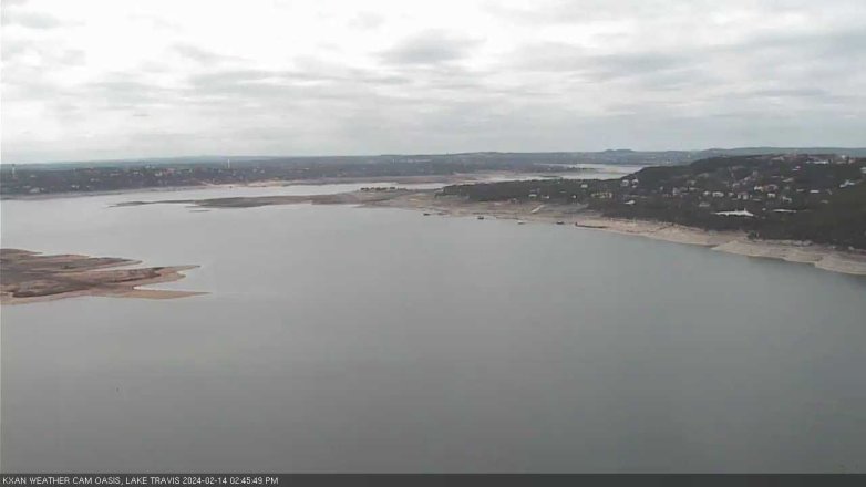 Lake Travis webcam, February 14, 2024 2:45 PM CT