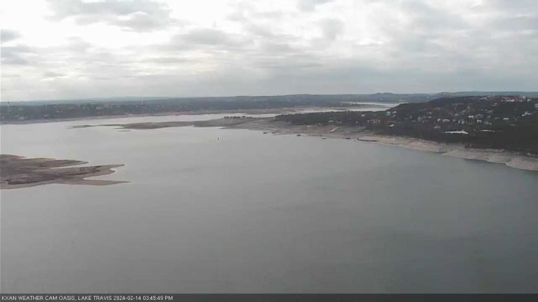 Lake Travis webcam, February 14, 2024 3:45 PM CT