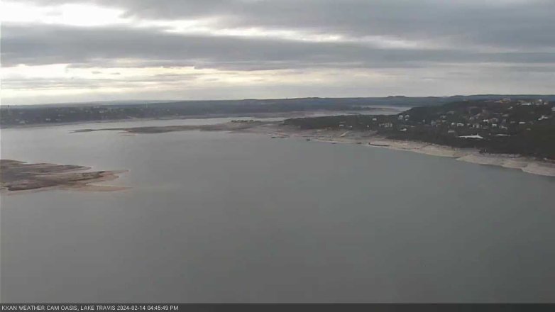 Lake Travis webcam, February 14, 2024 4:45 PM CT