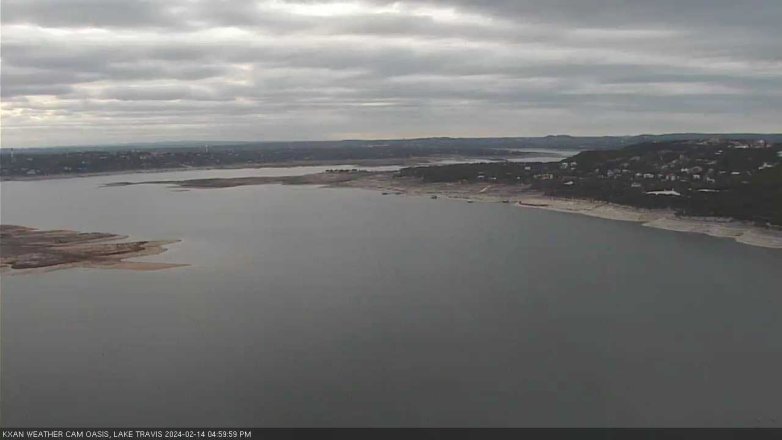 Lake Travis webcam, February 14, 2024 5:00 PM CT