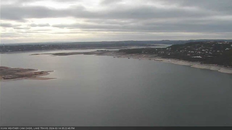 Lake Travis webcam, February 14, 2024 5:25 PM CT