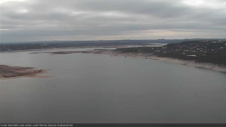 Lake Travis webcam, February 14, 2024 5:45 PM CT