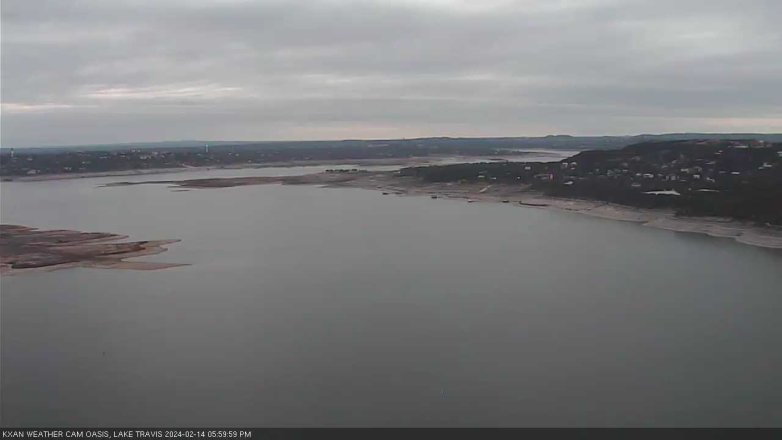 Lake Travis webcam, February 14, 2024 6:00 PM CT