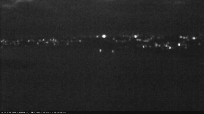Lake Travis webcam, February 14, 2024 7:00 PM CT