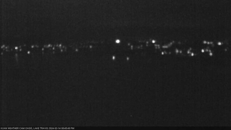 Lake Travis webcam, February 14, 2024 8:45 PM CT