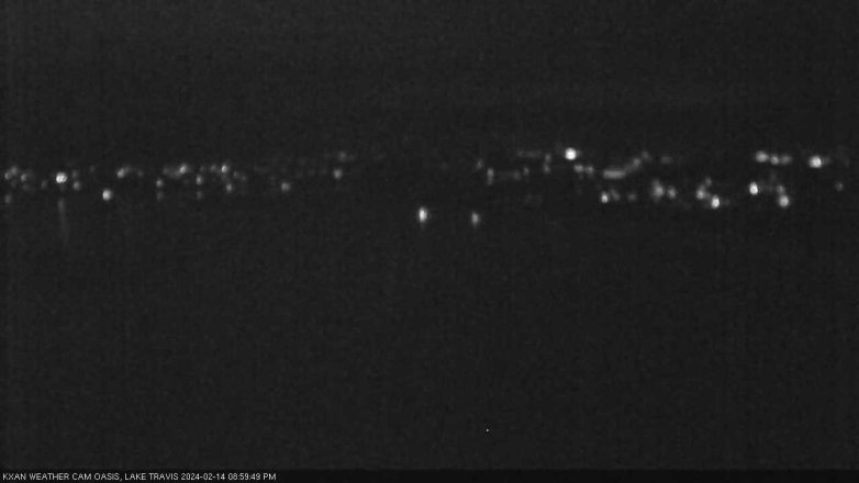 Lake Travis webcam, February 14, 2024 9:00 PM CT