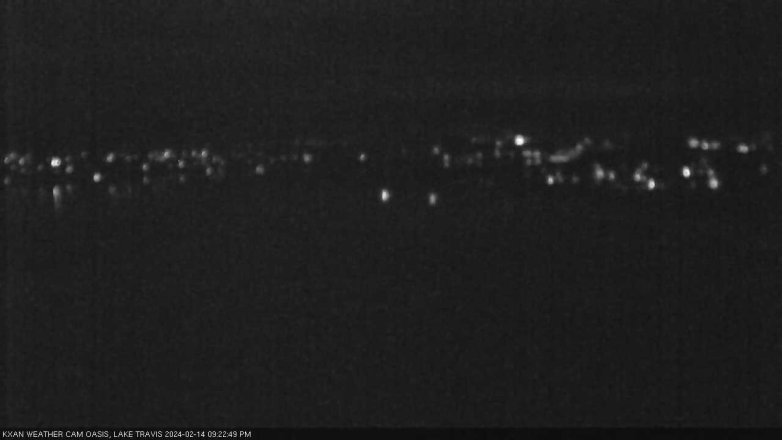 Lake Travis webcam, February 14, 2024 9:25 PM CT
