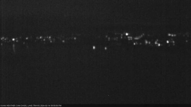 Lake Travis webcam, February 14, 2024 10:00 PM CT
