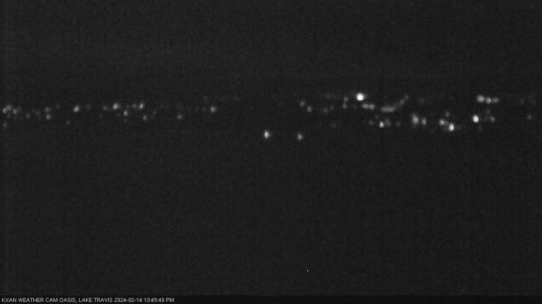 Lake Travis webcam, February 14, 2024 10:45 PM CT