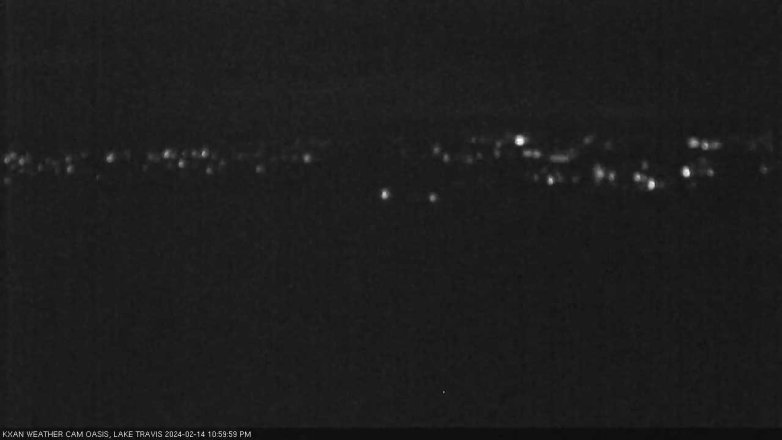 Lake Travis webcam, February 14, 2024 11:00 PM CT