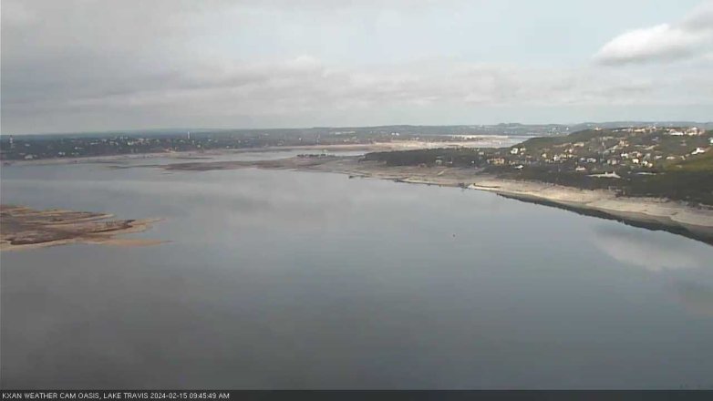 Lake Travis webcam, February 15, 2024 9:45 AM CT