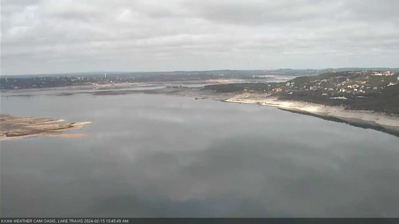 Lake Travis webcam, February 15, 2024 10:45 AM CT
