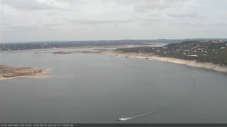 Lake Travis webcam, February 15, 2024 11:45 AM CT