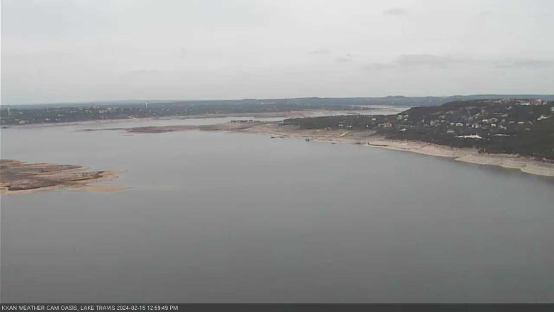 Lake Travis webcam, February 15, 2024 1:00 PM CT