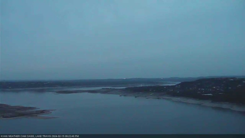 Lake Travis webcam, February 15, 2024 6:25 PM CT