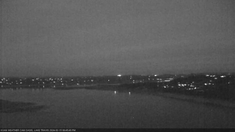 Lake Travis webcam, February 15, 2024 6:45 PM CT