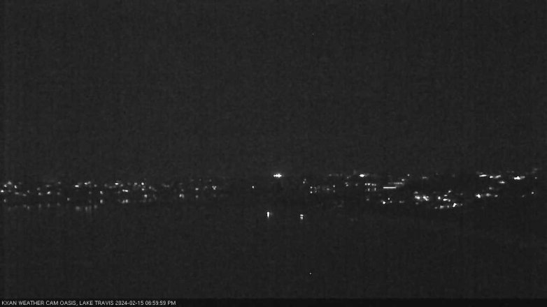Lake Travis webcam, February 15, 2024 7:00 PM CT