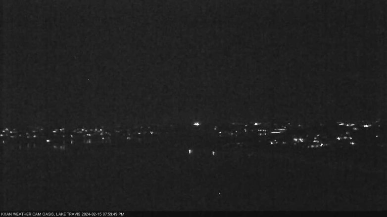 Lake Travis webcam, February 15, 2024 8:00 PM CT