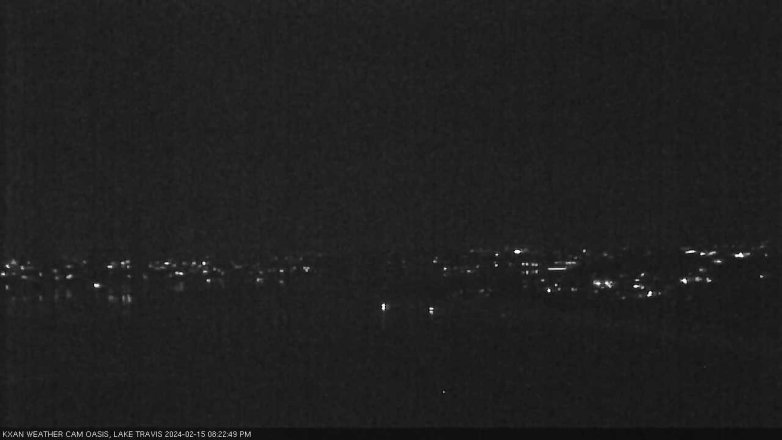 Lake Travis webcam, February 15, 2024 8:25 PM CT