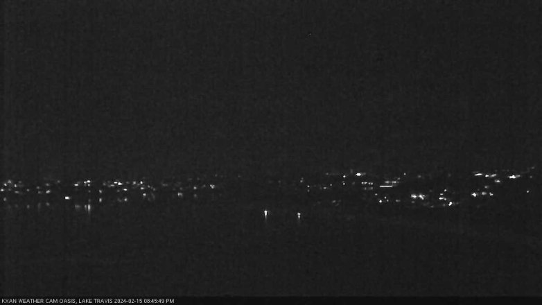 Lake Travis webcam, February 15, 2024 8:45 PM CT