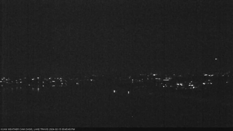Lake Travis webcam, February 15, 2024 9:45 PM CT