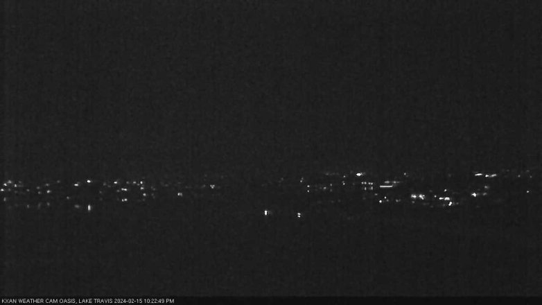 Lake Travis webcam, February 15, 2024 10:25 PM CT