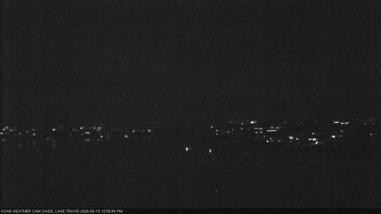 Lake Travis webcam, February 15, 2024 11:00 PM CT