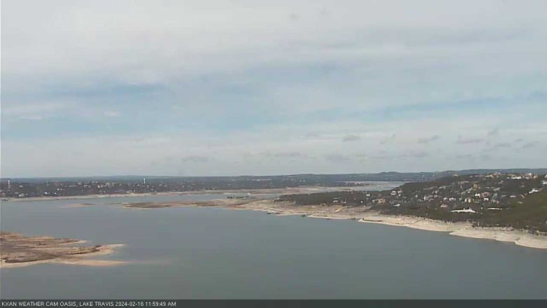 Lake Travis webcam, February 16, 2024 12:00 PM CT