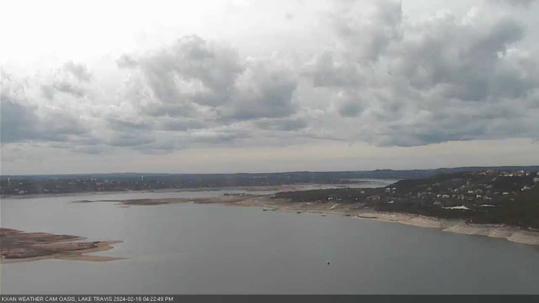 Lake Travis webcam, February 16, 2024 4:25 PM CT