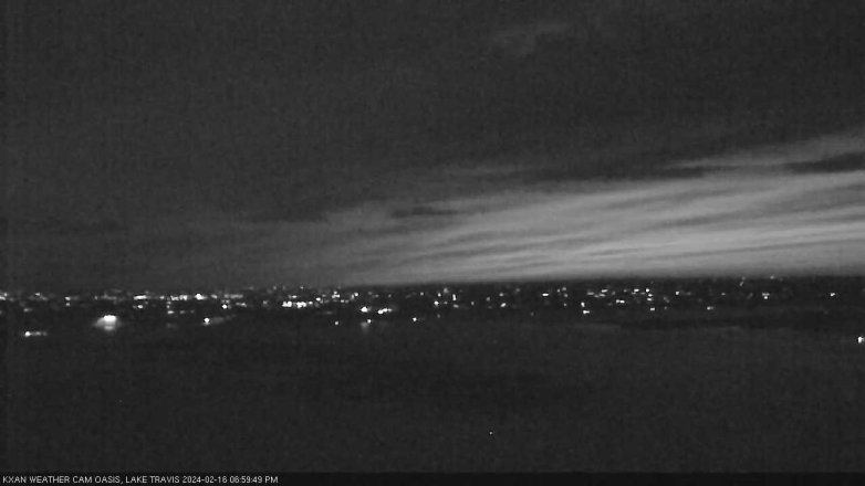 Lake Travis webcam, February 16, 2024 7:00 PM CT