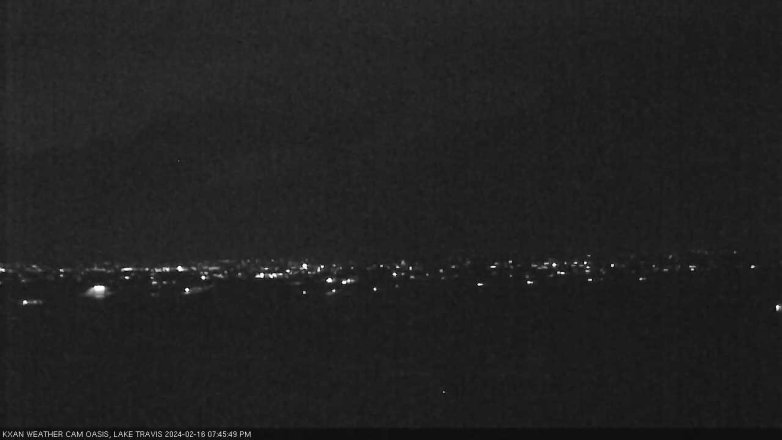 Lake Travis webcam, February 16, 2024 7:45 PM CT