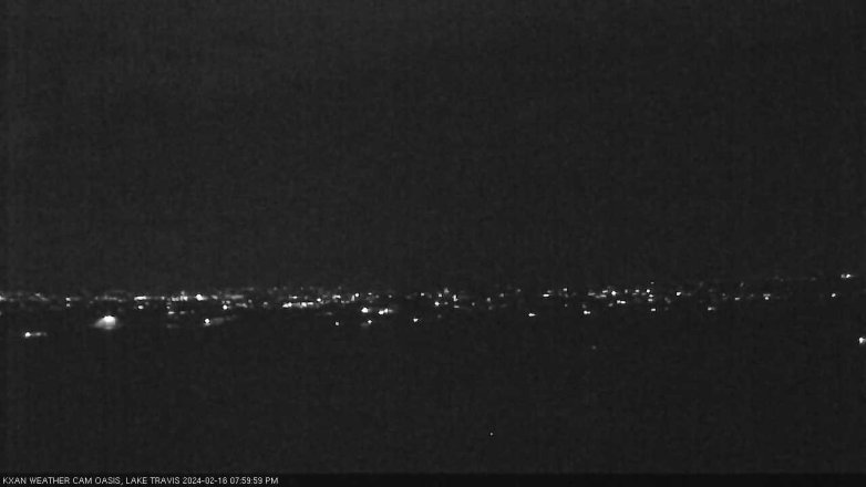 Lake Travis webcam, February 16, 2024 8:00 PM CT