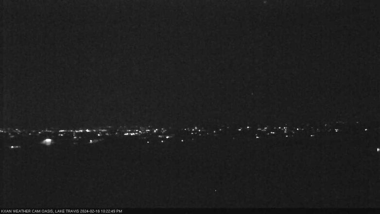 Lake Travis webcam, February 16, 2024 10:25 PM CT