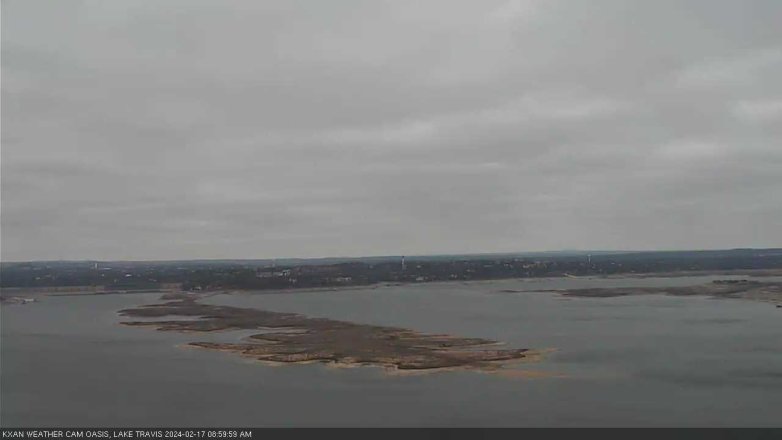 Lake Travis webcam, February 17, 2024 9:00 AM CT