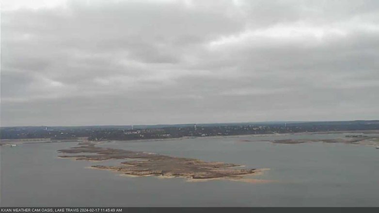 Lake Travis webcam, February 17, 2024 11:45 AM CT