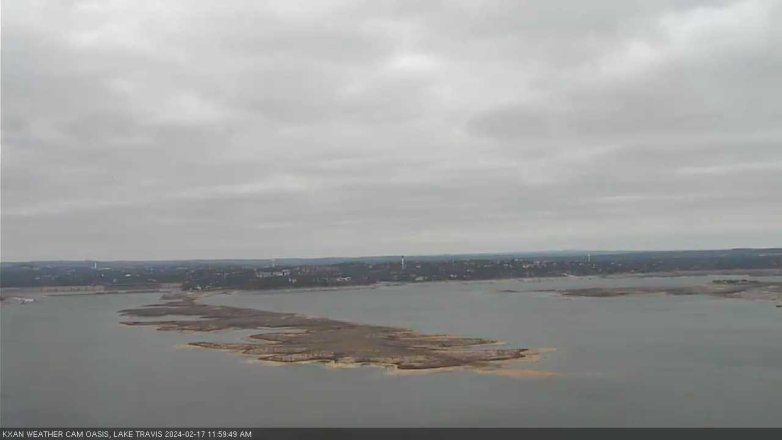 Lake Travis webcam, February 17, 2024 12:00 PM CT
