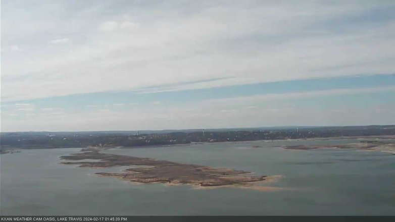 Lake Travis webcam, February 17, 2024 1:45 PM CT