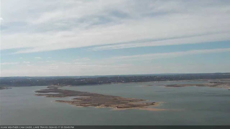 Lake Travis webcam, February 17, 2024 2:00 PM CT