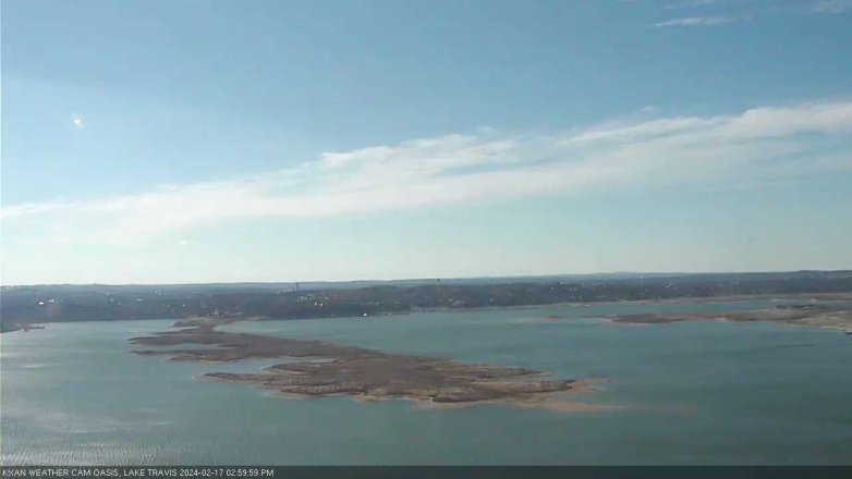 Lake Travis webcam, February 17, 2024 3:00 PM CT