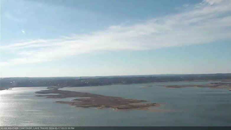 Lake Travis webcam, February 17, 2024 3:25 PM CT