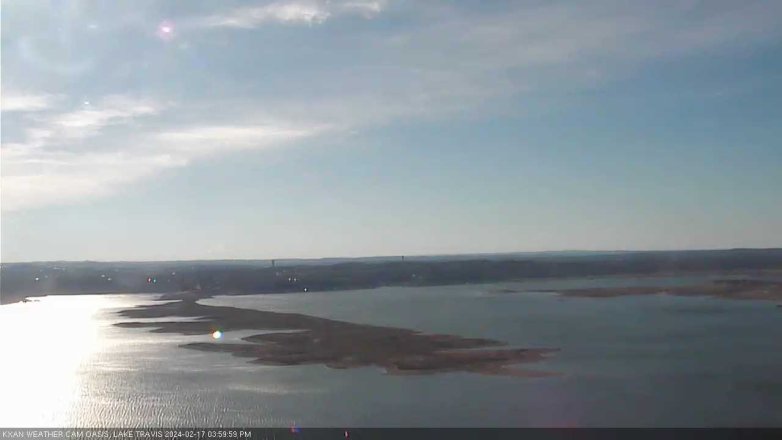 Lake Travis webcam, February 17, 2024 4:00 PM CT