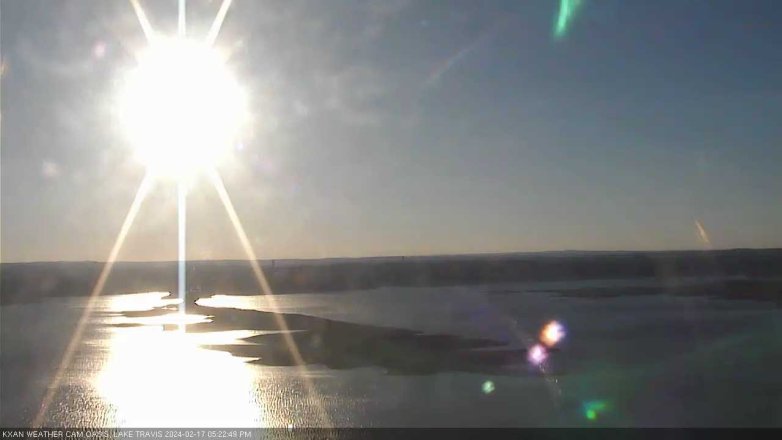 Lake Travis webcam, February 17, 2024 5:25 PM CT