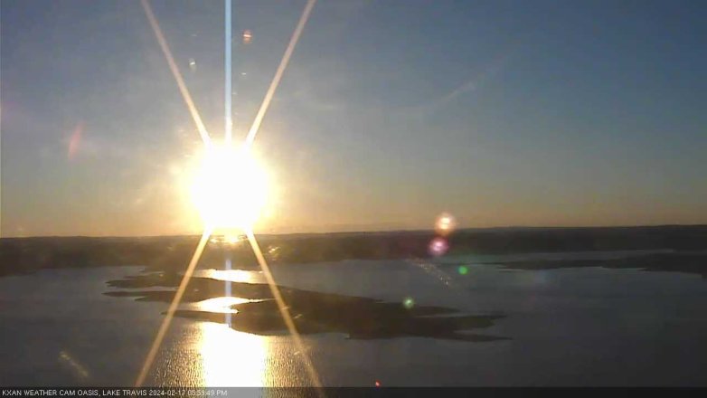 Lake Travis webcam, February 17, 2024 6:00 PM CT