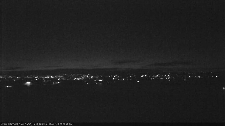Lake Travis webcam, February 17, 2024 7:25 PM CT