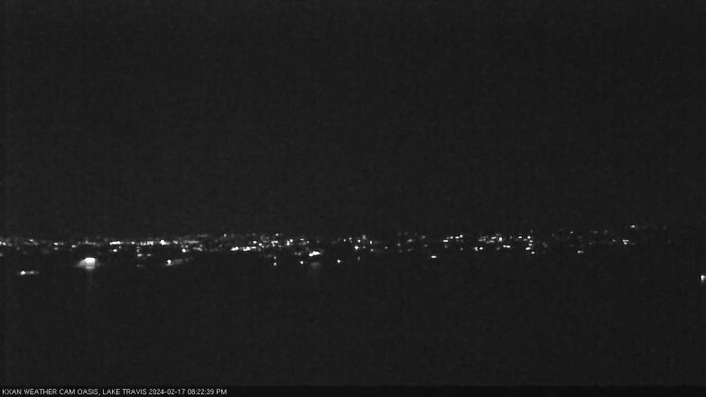 Lake Travis webcam, February 17, 2024 8:25 PM CT